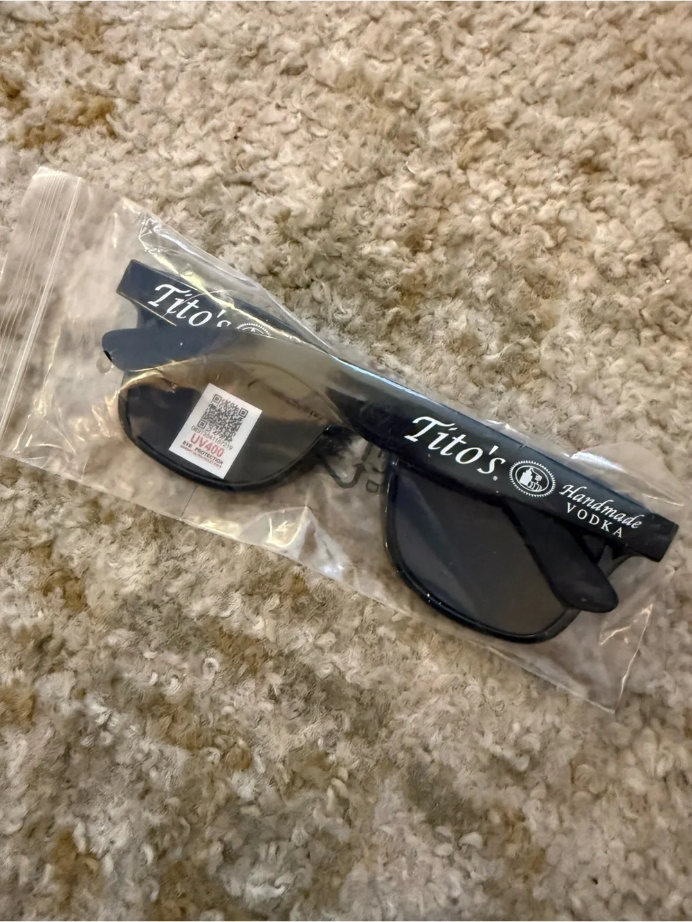 NEW Tito’s Handmade Vodka UV400 Sunglasses Black Promotional Shades